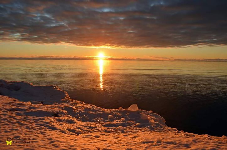 Winter Sunrise over Lake Huron