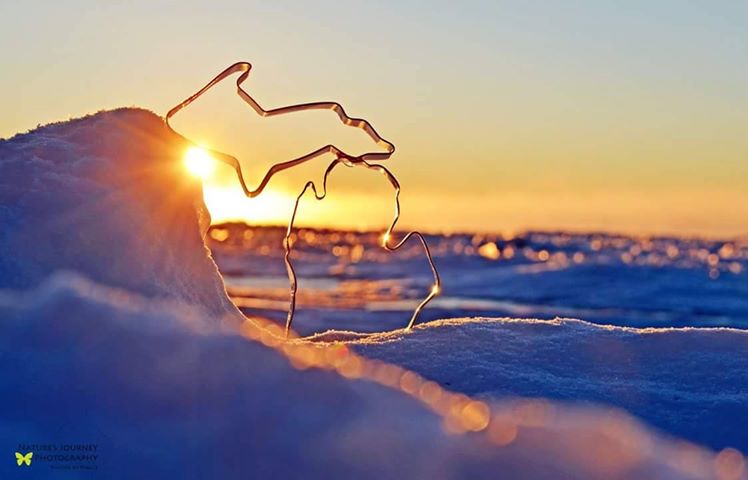 Winter Sunrise over Lake Huron