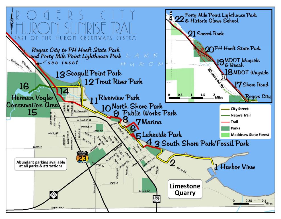 Huron Sunrise Trail Brochure