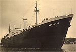 Nordmeer entering home port of Hamburg in the 1950's.