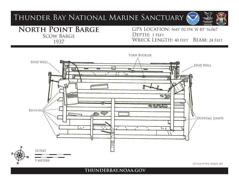 North Point Barge site plan.