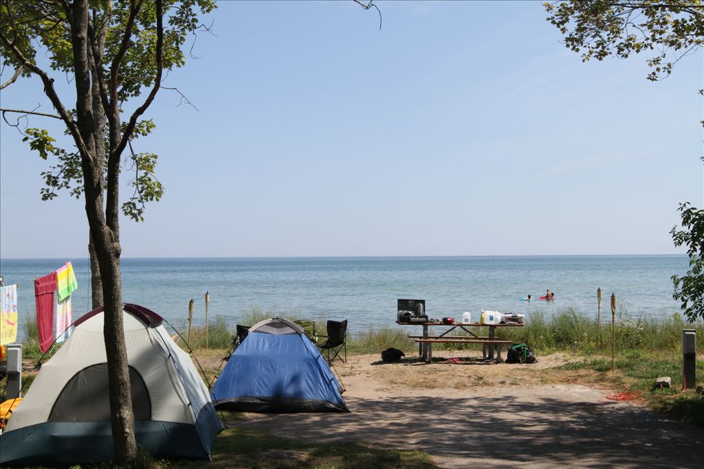 Lake front campsite