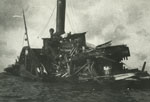 Shortly after the vessel grounded at North Point. 