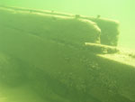 Stanchion supports atop keelson.