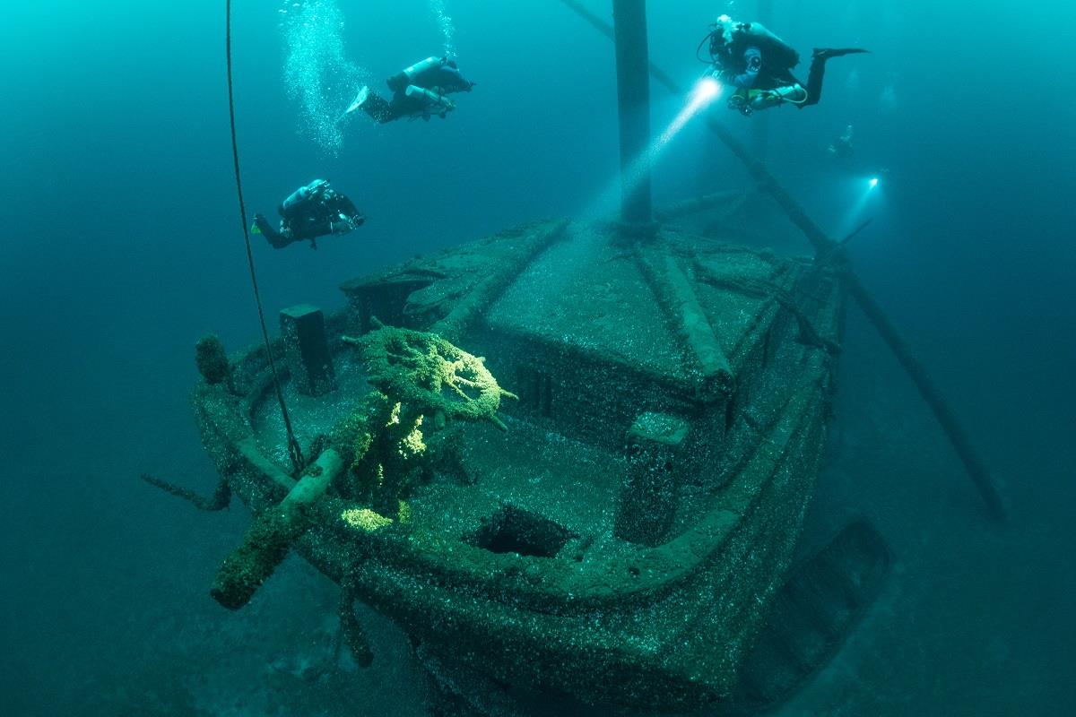 The ghost ship Cornelia B. Windiate sank on November 27th, 1875 in a show storm with freezing spray. 