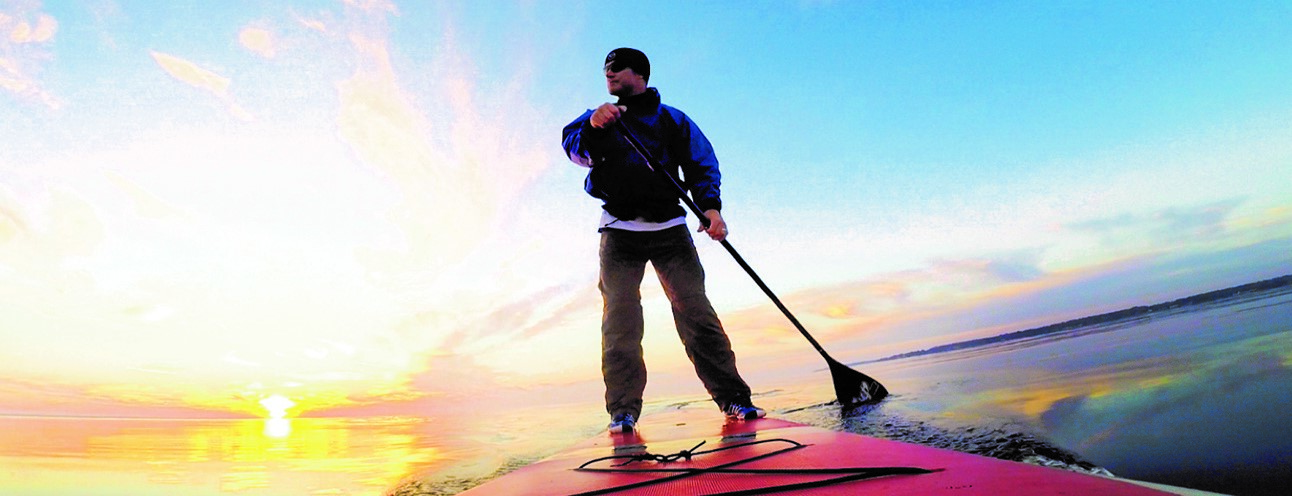 Paddling in Lake Huron